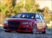1:18 Audi A4 RS4 B7 Avant "Quattro" RED EDITION = FAHRBARES MODELL = RAR