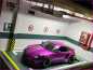 Preview: 1:18 Diecast Car Model Parkplatz Massivholz Garage LED M Schaukasten Vitrine [Handgefertigt]