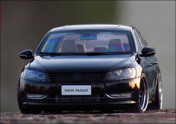 1:18 VW Passat B7 Limousine 2011 + BBS LM  Alu-Felgen