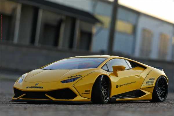 1:18 Lamborghini Huracan LP610-4 Liberty Walk Breitbau [ YELLOW-EDITION ]