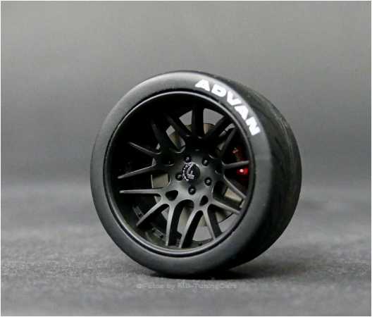 1:18 Tuning Ford Mustang Liberty Walk DESIGN ADVAN Rim Size