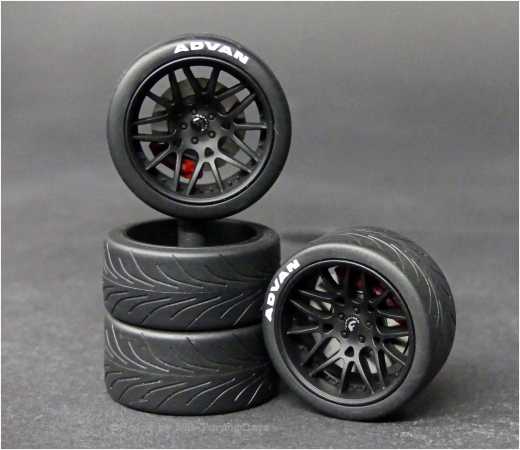 1:18 Tuning Ford Mustang Liberty Walk DESIGN ADVAN Rim Size
