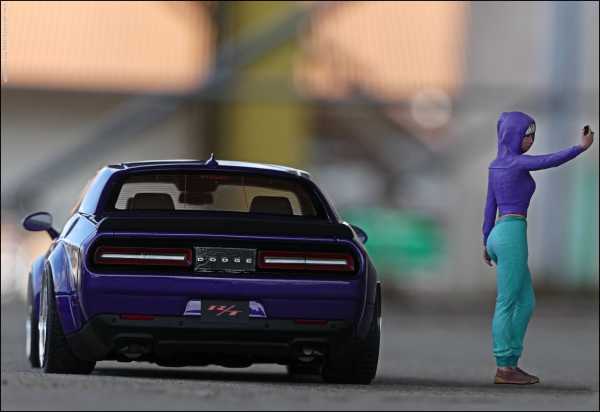 Dodge Challenger R/T Scat Paket Widebody-Plum Crazy