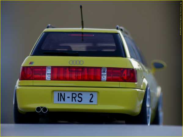 1:18 Audi 80 RS2 (B4) Avant Baujahr 93 Imola Gelb + OZ & inkl.OVP