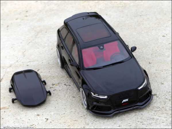 1:18 Audi ABT RS6 Roof Top Dachbox / Asia Blackline Exclusiv Car