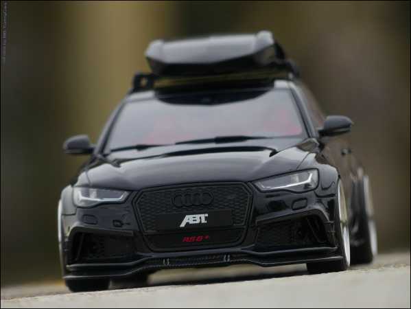 1:18 Audi ABT RS6 Roof Top Dachbox / Asia Blackline Exclusiv Car
