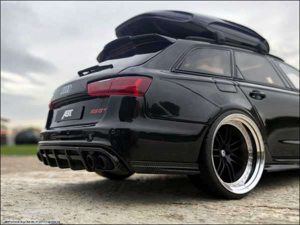 1:18 Audi ABT RS6 Roof Top Dachbox / Asia Blackline Exclusiv Car
