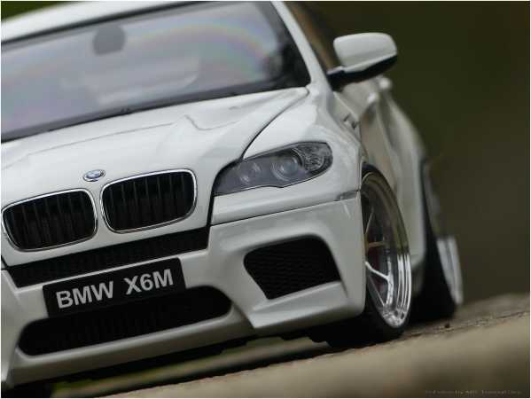 1:18 BMW X6M E71M 2009 alpinweiß - Voll Aluminium Felgen = inkl. OVP