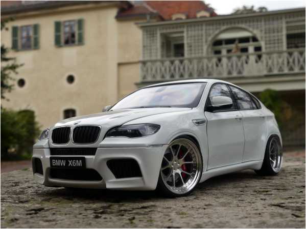 1:18 BMW X6M E71M 2009 alpinweiß - Voll Aluminium Felgen = inkl. OVP