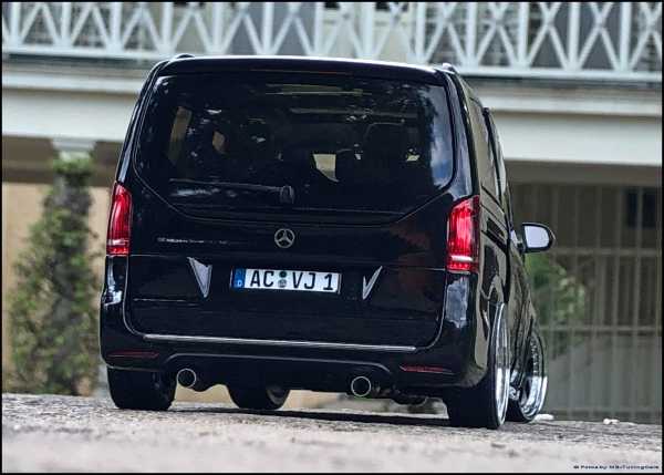 1:18 Mercedes-Benz V-Class AMG Black Line schwarz metallic + 3tlg.MB Alufelgen