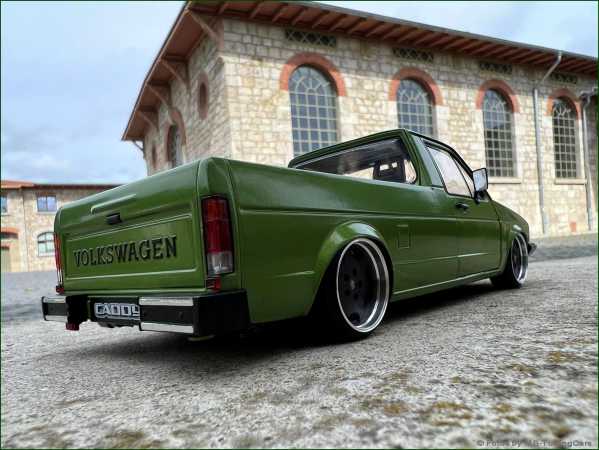 1:18 VW Caddy MK1 PORSCHE LOWRIDER inkl.OVP
