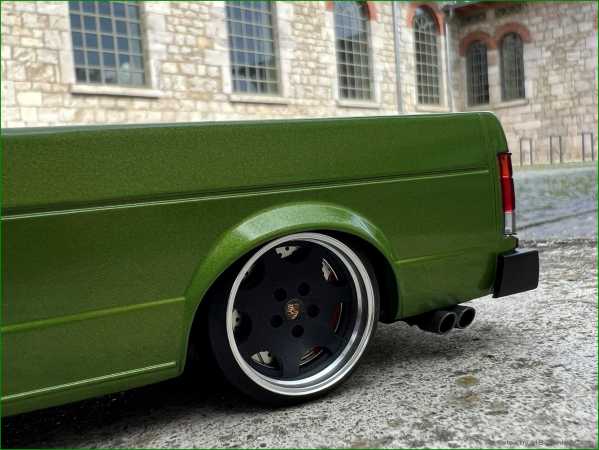 1:18 VW Caddy MK1 PORSCHE LOWRIDER inkl.OVP