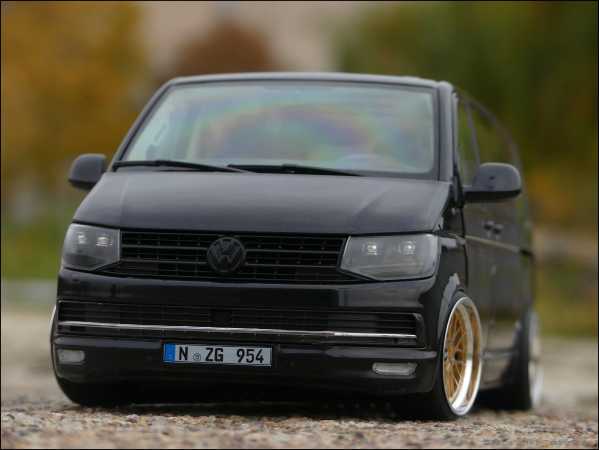 1:18 Tuning Volkswagen VW T6 Multivan Edition 30 mit ECHT-ALU-BBS FELGEN - Kopie