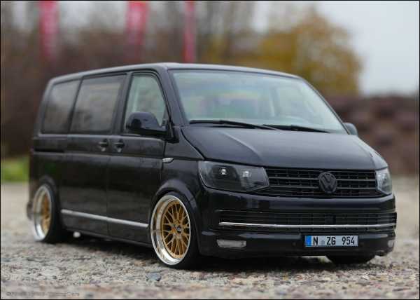 1:18 Tuning Volkswagen VW T6 Multivan Edition 30 mit ECHT-ALU-BBS FELGEN - Kopie
