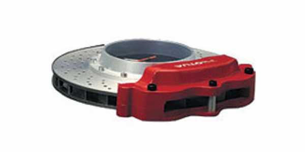 Wanduhr - Alu-Sportbremsscheibe Red Edition