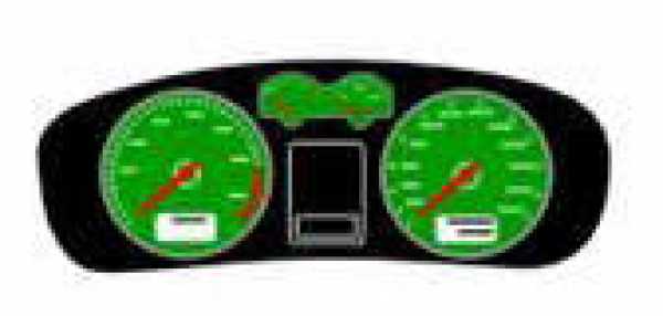 VW Golf 4 Tachofolie - Green -