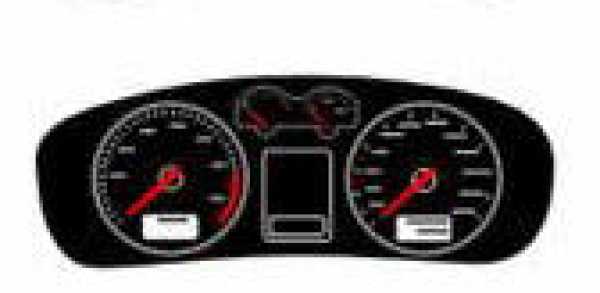 VW Golf 4 Tachofolie - Schwarz-weiß -