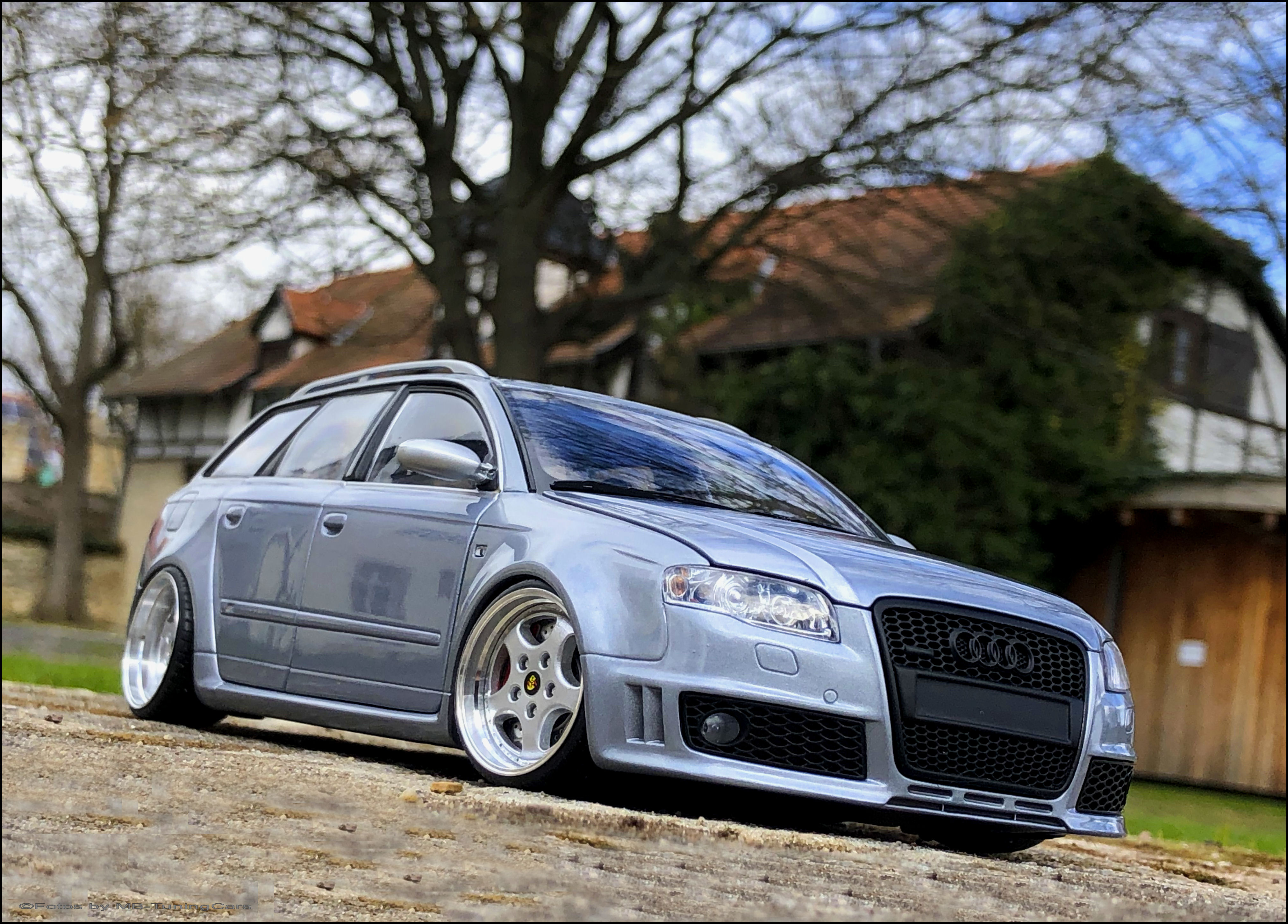 MB-TuningCars - 1:18 Audi RS4 B7 Avant Quattro SILVER STONE EDITION = RAR