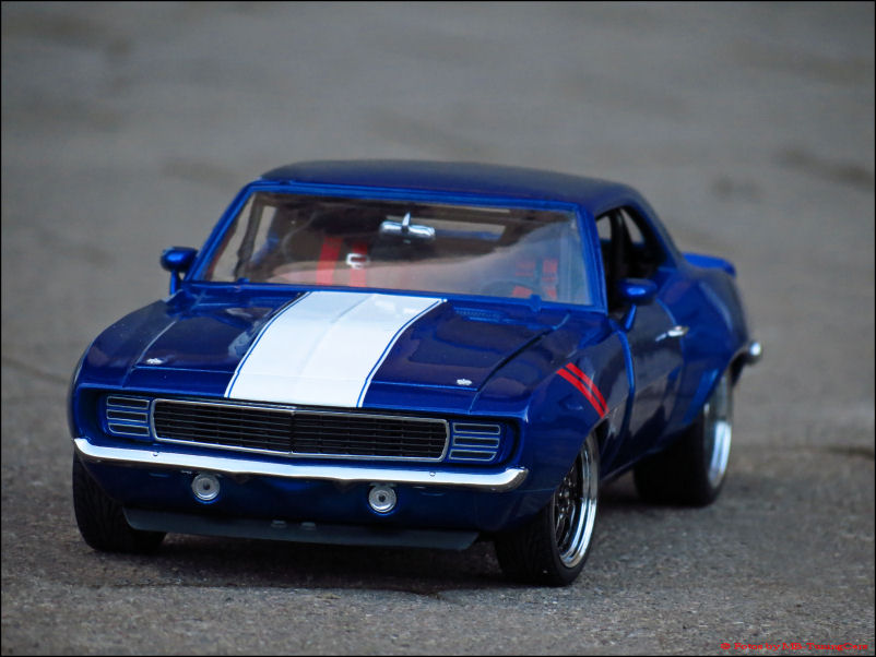 MB-TuningCars - 1:18 Chevrolet Camaro Street Fighter 1969 - blue 