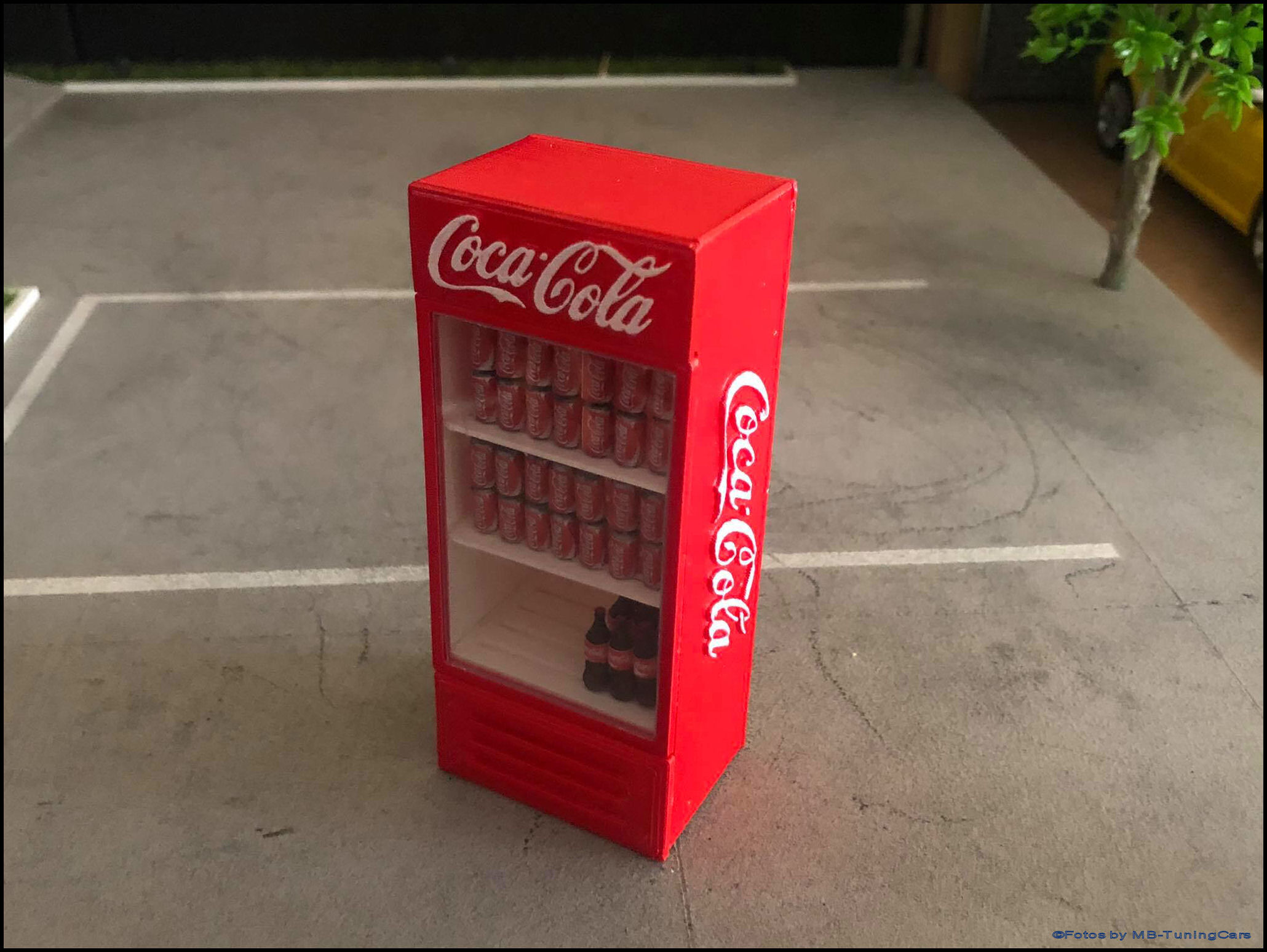 Mb Tuningcars 1 18 Refrigerator Coca Cola Painted Diorama Accessories