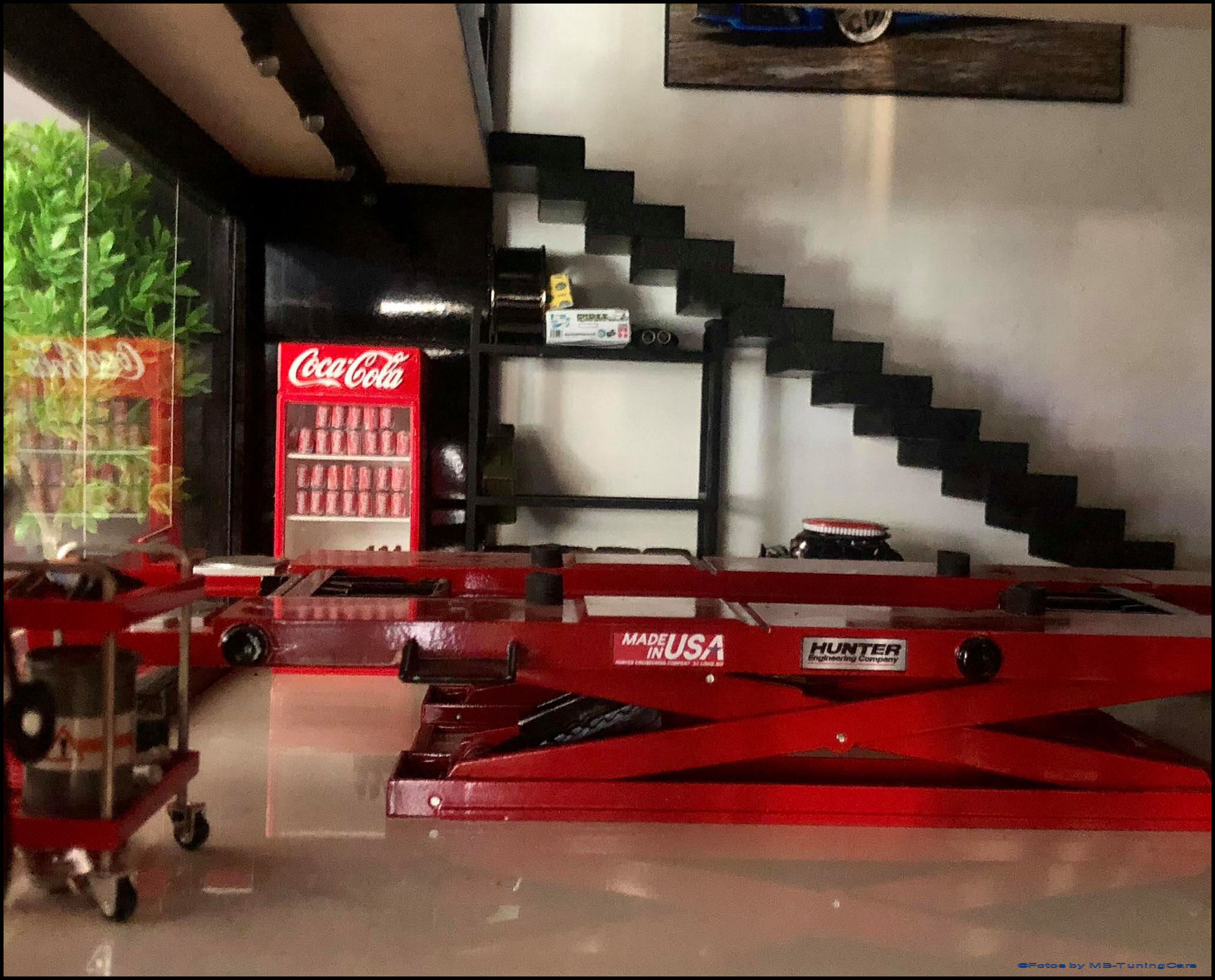 Mb Tuningcars 1 18 Refrigerator Coca Cola Painted Diorama Accessories