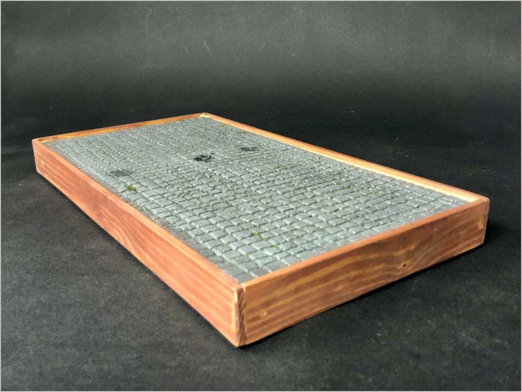 1:18 Tuning Glas-Pflasterstein Optik Edition Edel Glas Holz Vitrine [STAUBDICHT]