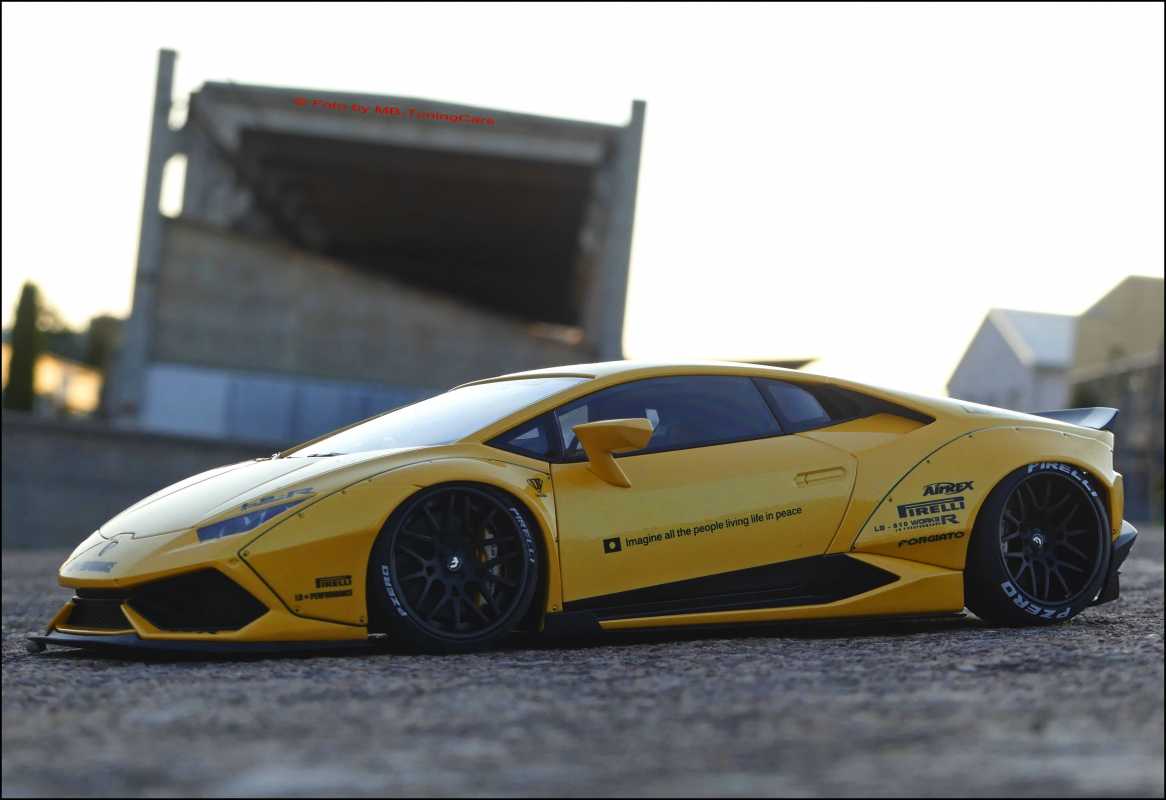 1:18 Lamborghini Huracan LP610-4 Liberty Walk Breitbau [ YELLOW-EDITION ]