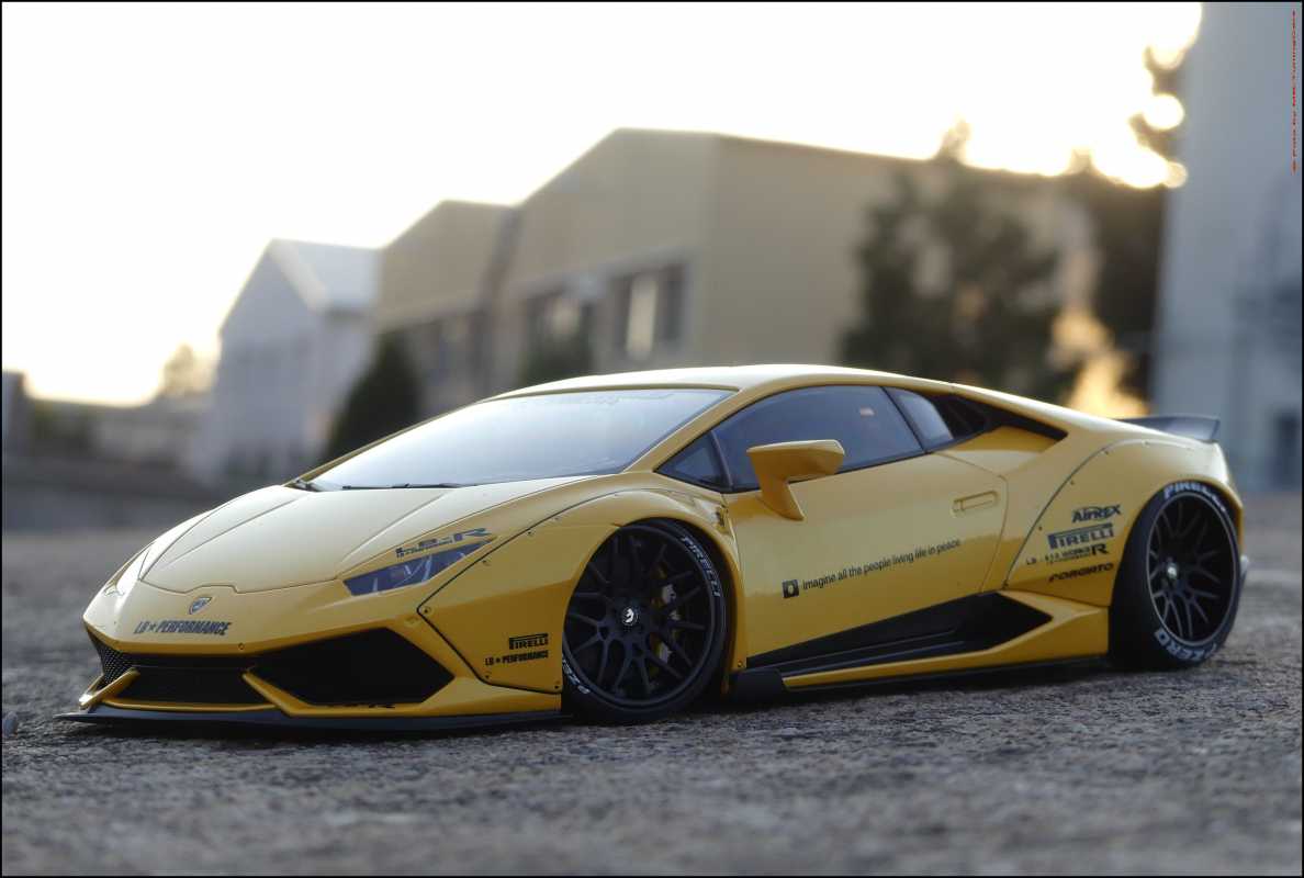 1:18 Lamborghini Huracan LP610-4 Liberty Walk Breitbau [ YELLOW-EDITION ]