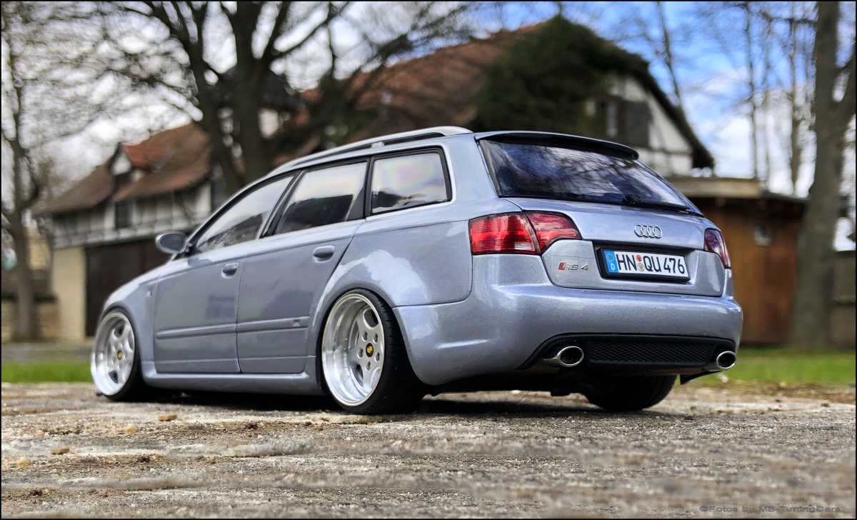 MB-TuningCars - 1:18 Audi RS4 B7 Avant Quattro SILVER STONE EDITION = RAR