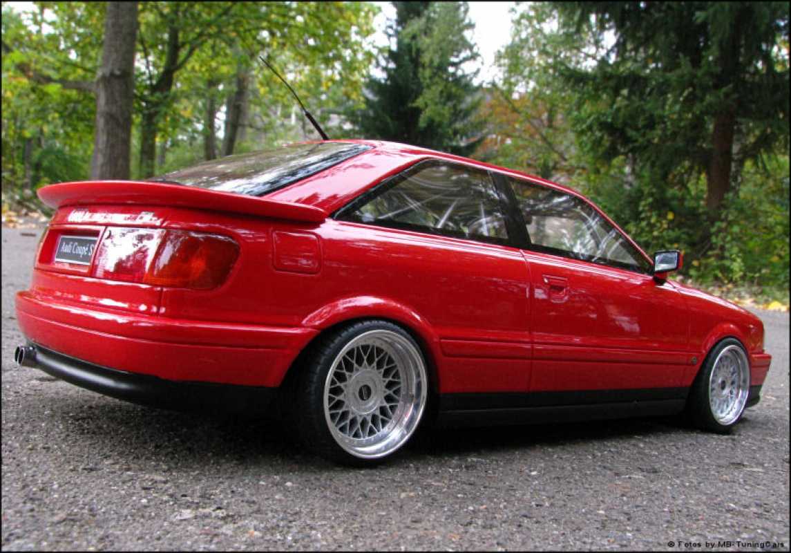 AUDI 80 B4 Quattro Competition 94 laser rouge vehicule miniature OT355