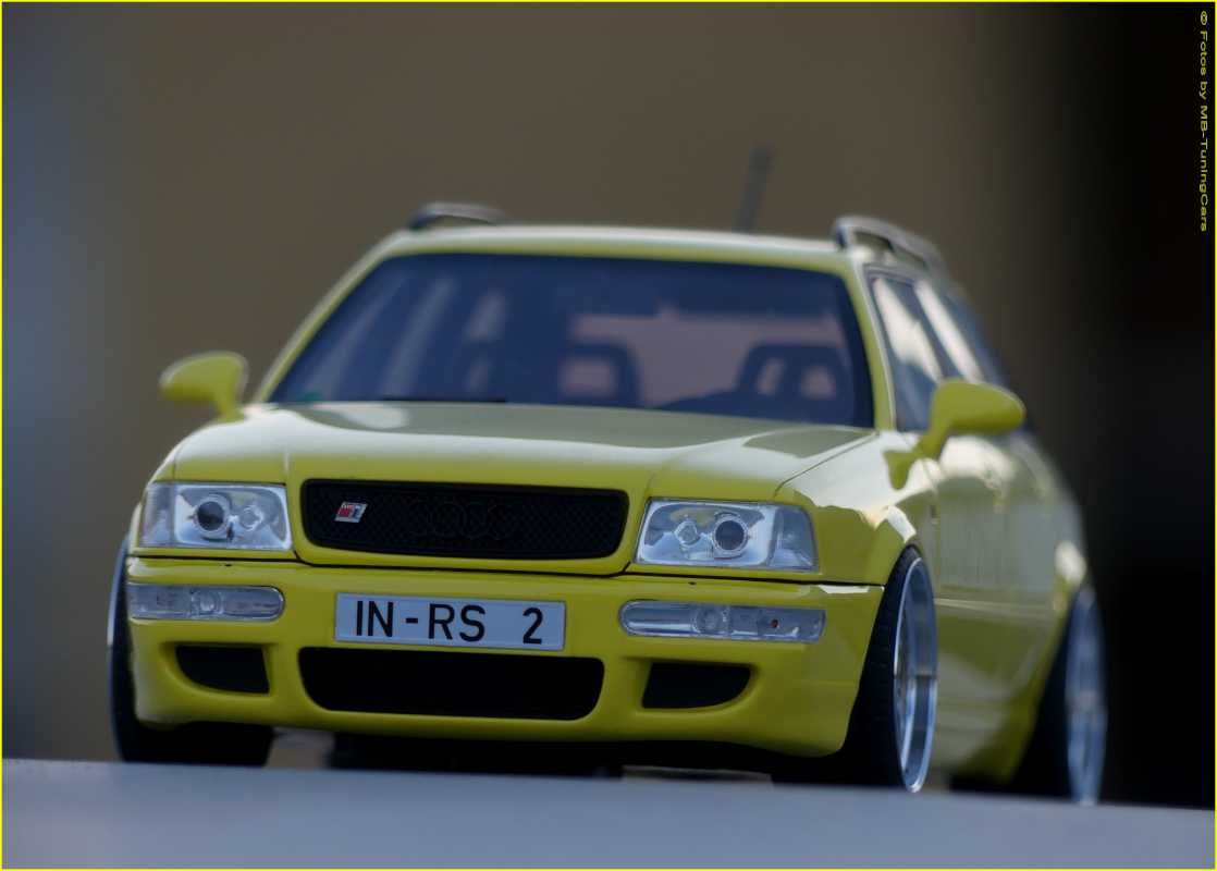 1:18 Audi 80 RS2 (B4) Avant Baujahr 93 Imola Gelb + OZ & inkl.OVP