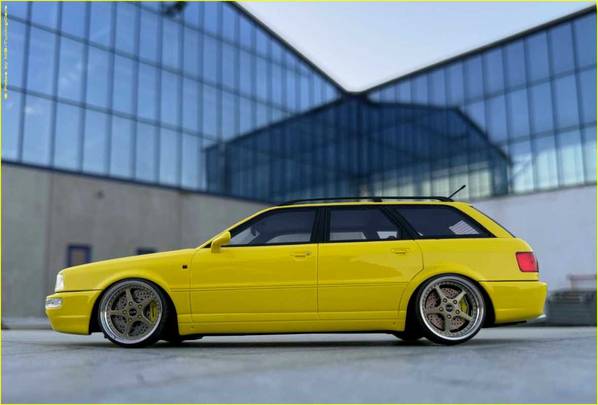 1:18 Audi 80 RS2 (B4) Avant Baujahr 93 Imola Gelb + OZ & inkl.OVP