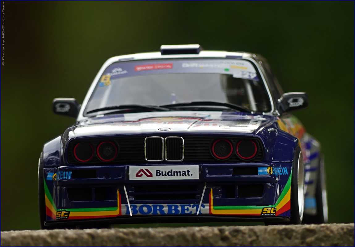1:18 BMW E30 M3 RedBull Racing Edition mit BBS RS Umbau in OVP