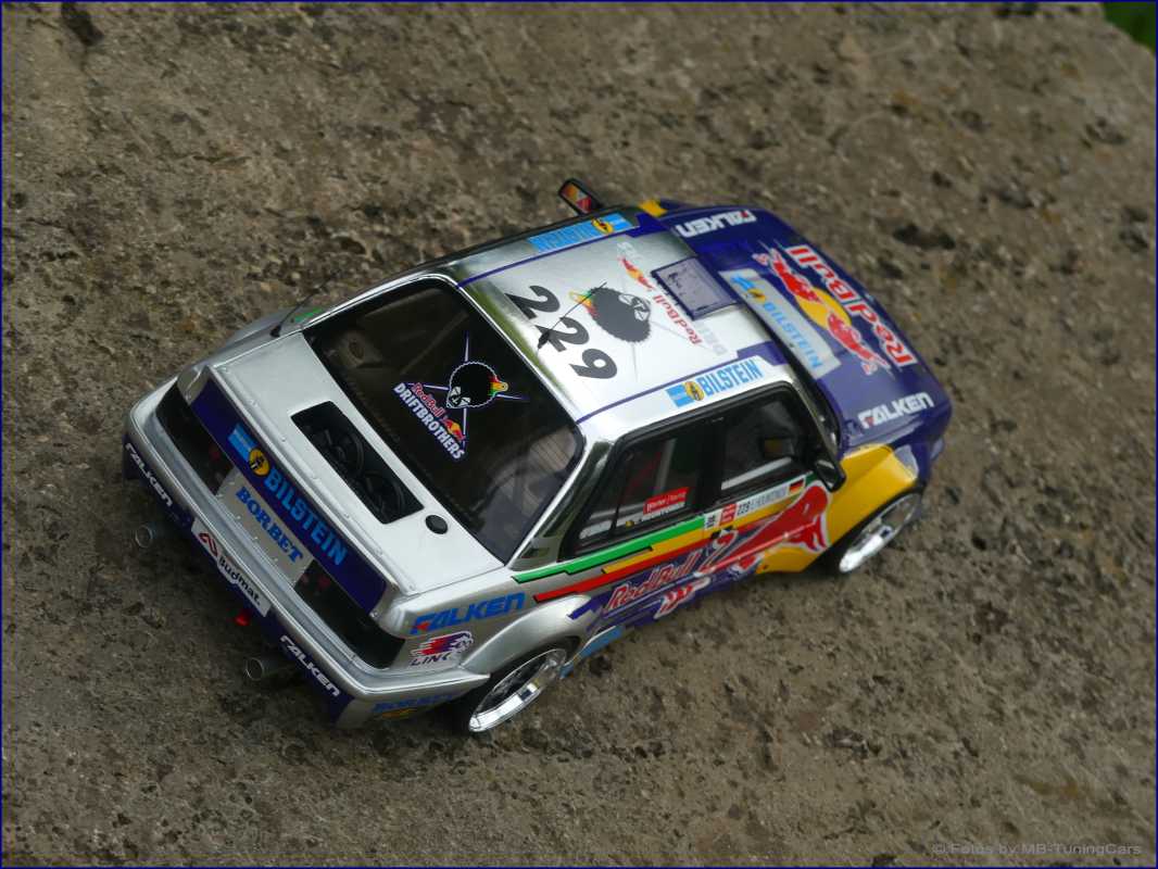 1:18 BMW E30 M3 RedBull Racing Edition mit BBS RS Umbau in OVP