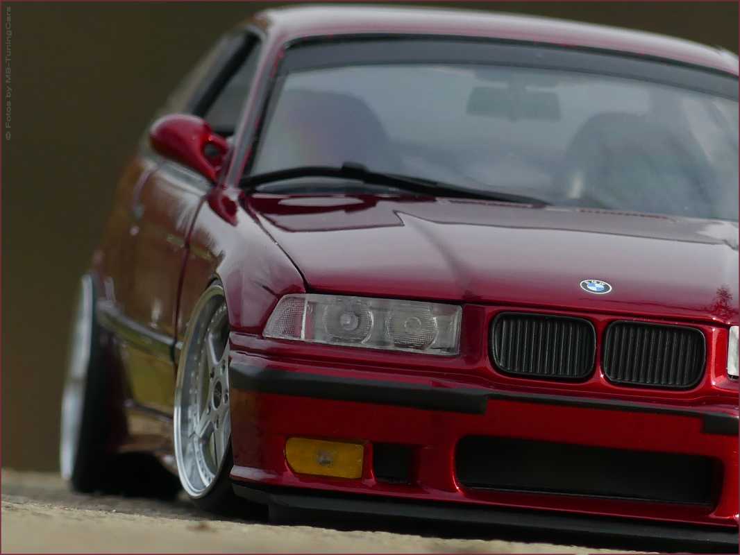 BMW E36 M3 mit 18 BBS LeMans Alufelgen 1:18 Solido S1803903 Modellauto Tuning e