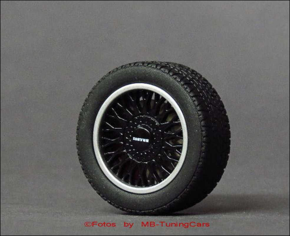 1:18 Mercedes-Benz Brabus 190 E 3.6S W 201 1989 Felgensatz