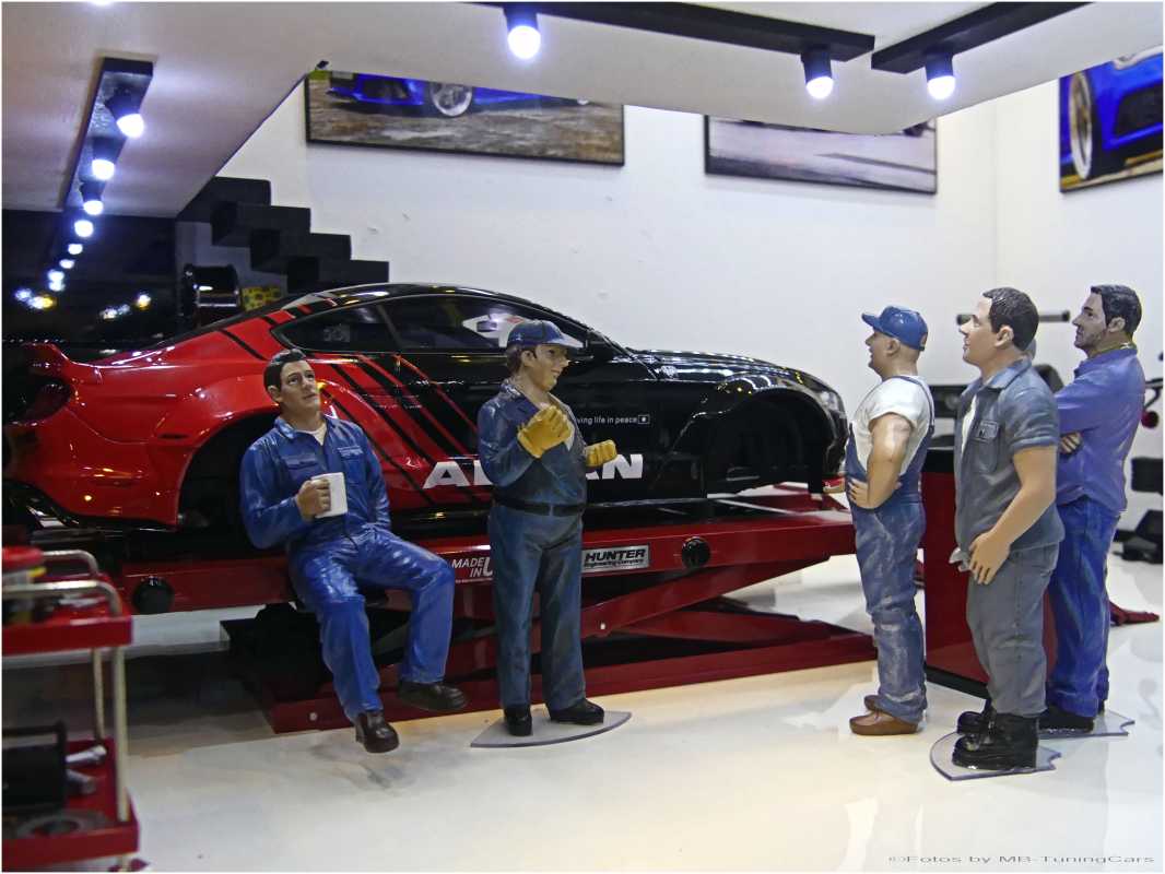 1:18 Tuning Ford Mustang Liberty Walk DESIGN ADVAN Rim Size