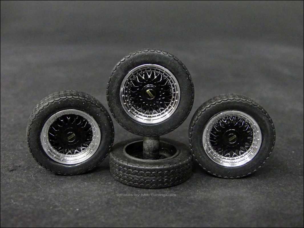 1:18 VW Caddy Black Edition BBS Felgensatz