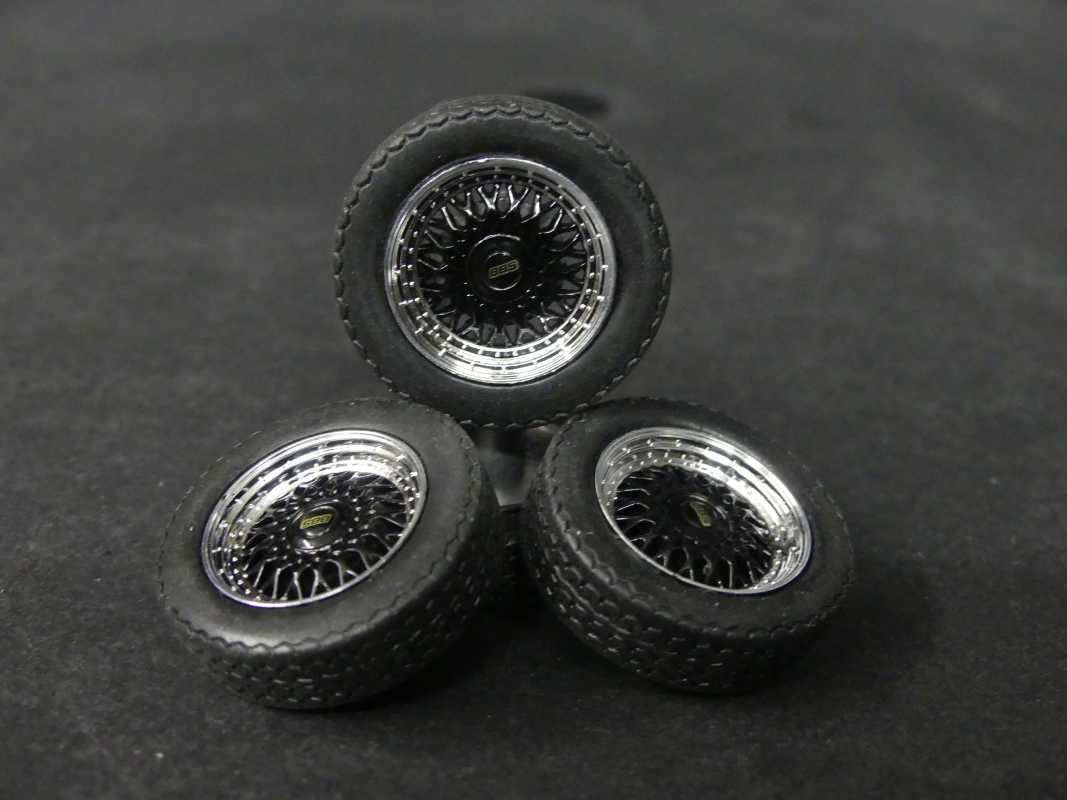 1:18 VW Caddy Black Edition BBS Felgensatz