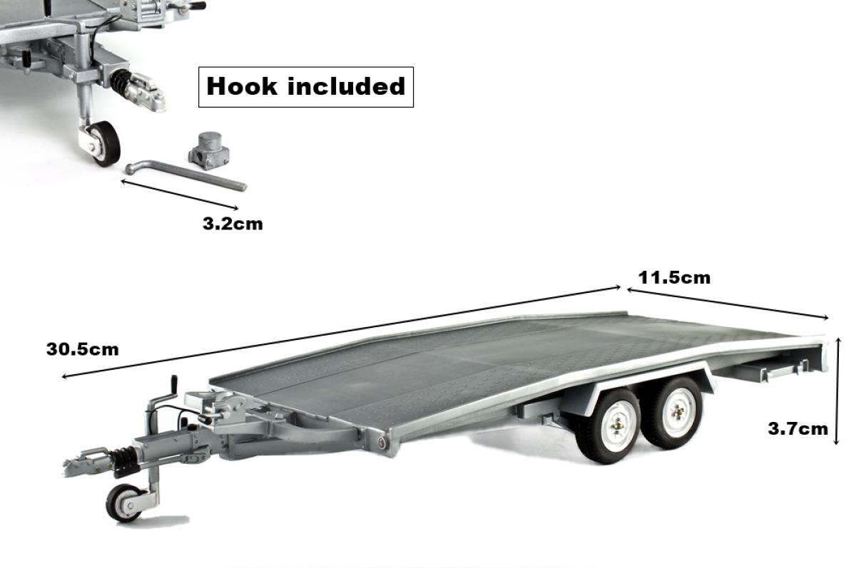 1:18 Trailer Transport Car Model = DELUX