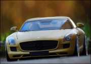 1:18 Mercedes-Benz R197 SLS AMG 2010 Flat Gold + VOSSEN ALUFELGEN = OVP