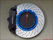 Wanduhr - Alu-Sportbremsscheibe Blue Edition